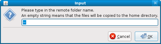 Select the directory on the node where the files will be copied to. Select the directory on the node where the files will be copied to.