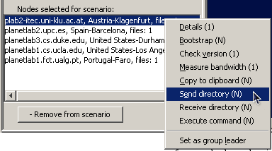 Transfer a directory to the node. Transfer a directory to the node.